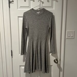 Grey sweater dress